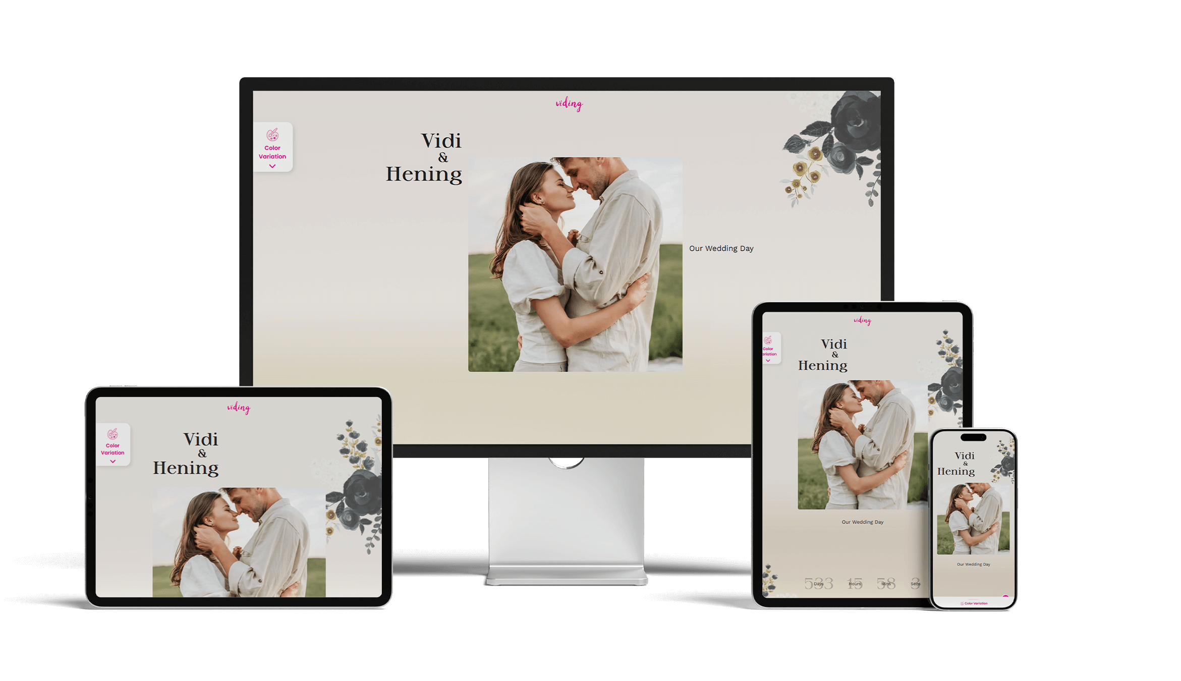 Mockup Device Website Weeding buzstar